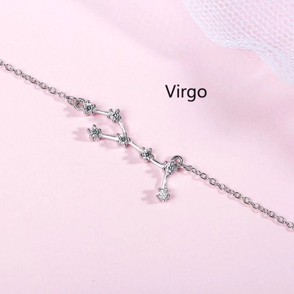 Jewelry - NEW 925 Sterling Silver Zodiac Bracelet-Virgo